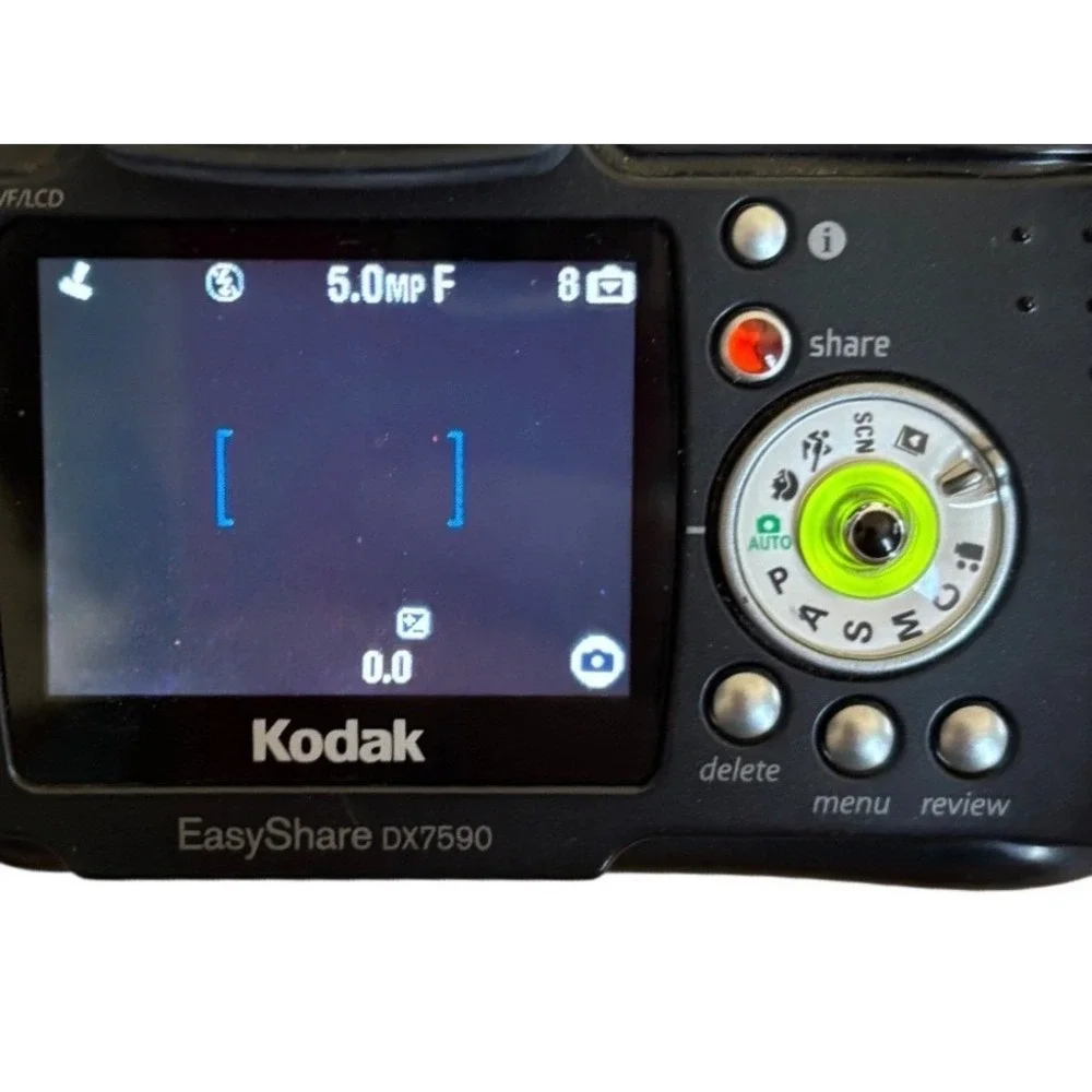Kodak EasyShare DX7590 5MP Digital Camera 10x Zoom Dock Kit CIB‎ Y2K Vintage